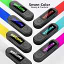 Super Mini Walkie Talkies, Small Clip-On Two Way Radio with LED Screen, Portable Walkie Talkie with Earpieces for Outdoor Sports, Restaurants, Retail Stores, Baseball, Hospital, Biking, Adults, 2 Pack