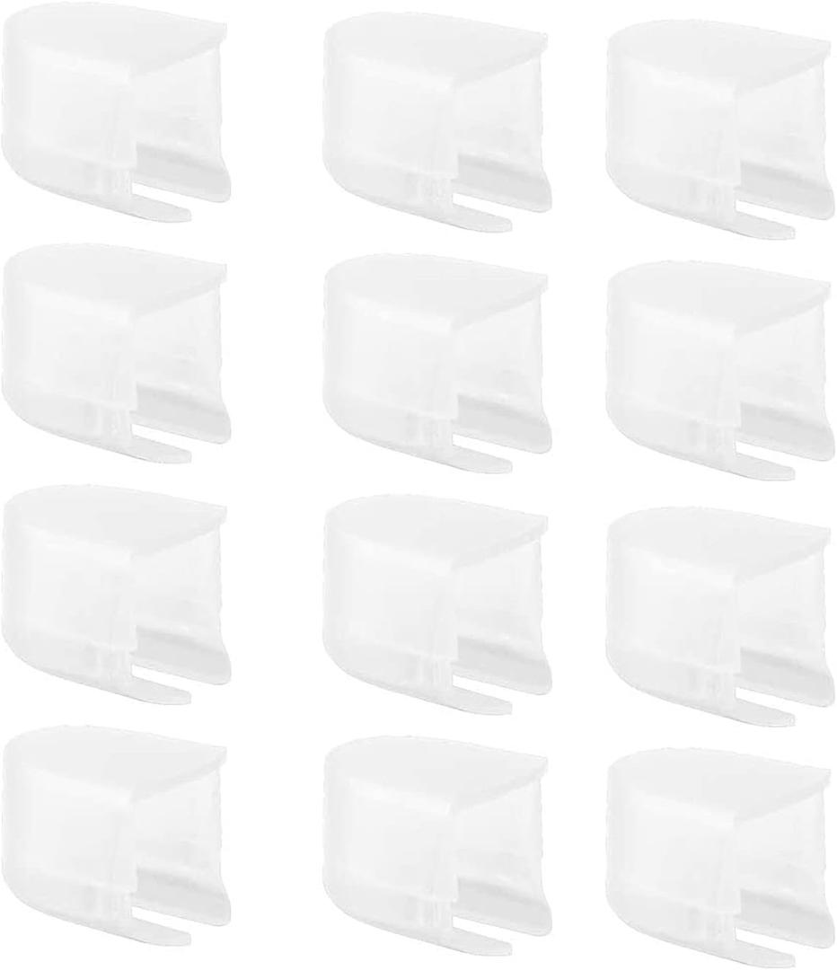 Yoseng 12 pcs Ink Blending Brushes Protection Cap,Toothbrush Type Ink Mixing Brush Cover (Suitable for Width 0.85 to 0.86 inch Brush Head)