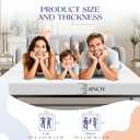 Srora 4 Inch Sofa Bed Mattress Replacement, Queen Size 72" x 59", CertiPUR-US Certified, Foldable Design with Breathable Removable Washable Cover for Sleeper Couch, RV, Guest Room