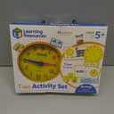 Learning Resources Time Activity Set Teaching Clocks for Kids, Teacher Classroom Must Haves, Elementary School & Montessori Activities, Math Manipulatives, Time Flash Cards, Gifts for Boys and Girls