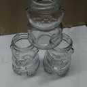 Pickmesh 24 Set 4 oz Bear Shaped Rosh Hashanah Glass Honey Jars with Dipper Bee Pendants Tags Twine Honey Jars Party Favors Small Bear Bottle Container for Baby Shower Wedding Favors(Silver Lids)