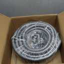 (1/2" Dia * 50 Feet) Yariwiz Flexible Steel Electrical Conduit Liquid Tight Steel Conduit Kit with 5 PCS Coupling, 3 PCS Elbow and 10 PCS Strap, Flex Liquidtight S-LCCK-0.5-50FT-KIT