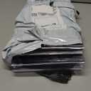 Clear PVC Smooth Plastic Strip Door Curtain Kit Standard 36x80 '' Waterproof Commercial Walk in Freezers Warehouse Garage Hurricane Shutters Gate Overlap Clean Room Heavy Duty Vinyl AP1173