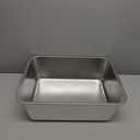 Stainless Steel Cat Litter Box, Metal Litter Box, Cat Litterbox for Kitten, Kitty, Rabbit, 6" High Side Cats Litter Boxes, Large Stainless Steel LitterBox, No Smell, Non Stick, Easy to Clean