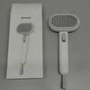 aumuca Cat Brush for Shedding, Cat Brushes for Indoor Cats, Cat Brush for Long or Short Haired Cats, Cat Hair Brush Cat Grooming Deshedding Brush for Dog Kitten Horse Massage Removes Loose Fur, White