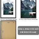 Hongkee 16x20 Frames Set of 3 - Display 11x14 Photo with Mat or 16 x 20 Poster without Mat, Wall Mounting Horizontal and Vertical, Black