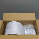 NOCCUR 200PCS Silver Plastic Plates Disposable for 100 Guests - Include 100 Dinner / 100 Dessert Plates Heavy Duty - Ideal for Party/Wedding/New Year