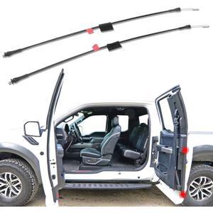 Rear Door Lower Latch Cables Pair for 1997-2004 Ford F150 F250 F-150 Heritage SVT, Left and Right Side Back Door Latch Lock Release Cable Repair, Fit Extended Cabs Only, Replaces 6L3Z-18264A01-C