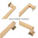 9BUILD 20 Pack 5 Inch Champagne Bronze Cabinet Handles - Dresser & Kitchen Pulls