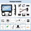 4G+64G Android Car Stereo for Ford Fusion Mondeo 2013 2014 2015 2016 2017 2018 2019 with Wireless Carplay Android Auto 9 Inch Touch Screen Head Unit Replacement Backup Camera WiFi GPS RDS Bluetooth