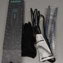 Hair Crimper - Ceramic Tourmaline Crimping Iron with 5 Temp Settings, Anti-Frizz Volumizing Crimper Hair Tool for Textured Crimp, Suitable for All Hair Types (Turquoise)