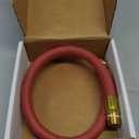 MILTON 2 Foot Snubber Nose 681-1, Absorbs Shock from Impact Tools, 200 PSI Max Pressure, 800 Pounds Burst Pressure, 1/2" Hose ID, 1/2" Male NPT