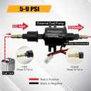 Electric Fuel Pump 12V 5-9psi HEP-02A for Electric Transfer Universal Low Pressure Gas Diesel Fuel Pump for All 12V Cars Trucks Boats Carburetor Lawn Mower