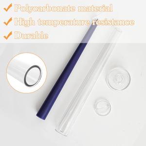 2-Pack Classic Tall Taper Candle Mold,Clear Plastic Pillar Candlestick Mold for Church Christmas Candlelight Dinner Valentine's Day (10.24inch)