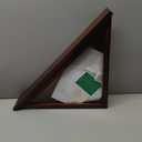 Premium Flag Display Case for Burial Flag - Military Shadow Box for 5x9.7 Veteran Burial Flag, Solid Wood Wall Mounted Flag Holder with Transparent Glass Front - Memory Box for Veteran Funeral Flags