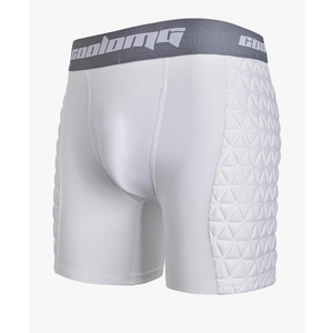 COOLOMG Boys Youth Padded Baseball Sliding Shorts w/Cup Pocket Softball Slider Shorts for Football Lacross, S