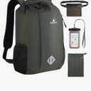 Dry Bag Backpack, 20L Dry Bags Waterproof with Waist Pouch and Phone Case,Roll top Dry bag for kayaking,Marine dry bag for Kayaking,Beach, Rafting, Boating, Hiking, Camping and Fishing