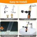 Gravel Vacuum for Aquarium Water Changer Fish Tank Cleaning Tools,Siphon Universal Quick Pump Aquarium Water Changing (30ft)