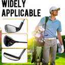 2 x Golf Grip Trainer - Correct Hand Position on Golf Club, Improve Swing Technique & Grip Strength, Lightweight Ergonomic Golf Training Aid for All Skill Levels