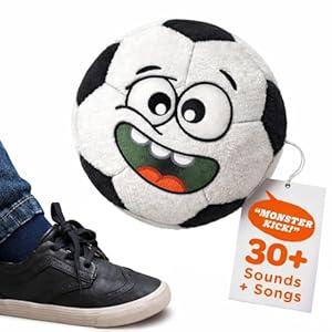 Move2Play, Hilariously Interactive Toy with Music & Sound Effects for Boy & Girl | Ball for Toddler & Baby | 6, 12, 18+ Months | 1, 2, 3+ Year Old (Soccer Ball)