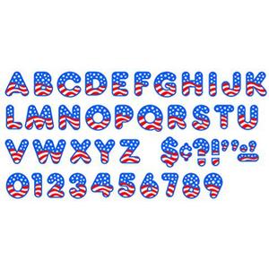 Trend Enterprises Americana Casual Ready Letters, 4" (T-79044)
