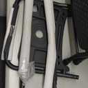 HBTower Step Ladder, Folding Step Stool with Wide Anti-Slip Pedal, Sturdy Steel Ladder, Convenient Handrail, Lightweight, Portable Steel Step Stool (Black)