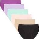 Hanes Women's Seamless Underwear Pack, Comfort Flex Fit Bikini Boyshort or Thong Panties, 6-Pack