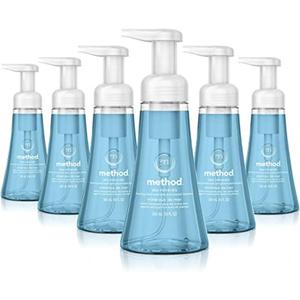 Method Foaming Hand Soap, Sea Minerals, Paraben and Phthalate Free, Biodegradable Formula, 10 Fl Oz (Pack of 6)