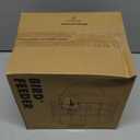 Kingsyard Bluebird Feeders for Outdoors Hanging, All Metal, Cage Mealworm Bird Feeder with Tray, Squirrel Proof & Weatherproof, Easy to Refill & Clean (Blue)