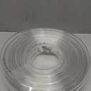 Clear Vinyl Tubing - 1/2" ID 5/8" OD, 50 Ft, 60PSI, Flexible Plastic, BPA Free, Reinforced, With 2 Screw Clamps