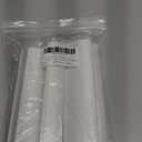 LC LICTOP Curved Edge Pull Handles, 5.9 Inch Edge Finger Tab Handle for Caibnets Drawer Closet Door Wardrobe Cupboard, 10 Inch Hole Spacing, 10 Pcs White Edge Pulls