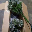 5 FT Pre-lit Mannequin Artificial Christmas Tree Hinged Dress Form Xmas Tree with 465 Branch Tips