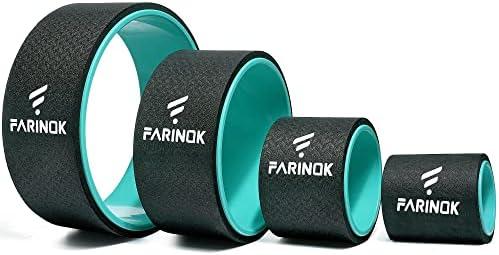 Yoga Wheel Set of 3+1, Upgraded 10MM Thick Back Wheels for Pain Relief & Stretching, Strongest Back Roller for Deep Tissue Massage, Improving Yoga Poses Backbend