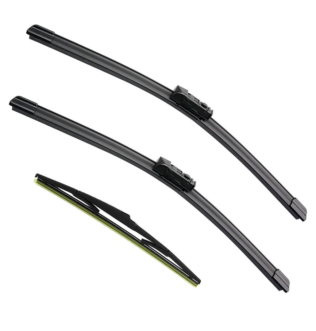 3 Factory Wiper Blade Replacement for 2025 2024 2023 2022 2021 2020 2019 2018 2017 Mazda CX-5 CX-9, Original Equipment Windshield Window Wiper Blades Set - 24"/18"/14"(Set of 3) Top Lock