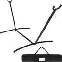 Hammock Stand Portable Heavy Duty Hammock Stand Portable Steel Stand Only for Outdoor Patio or Indoor with Carrying Case (No Hammock)