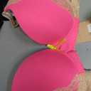 YooMee Push Up Bra for Women,Lace Bras with Underwire Cups,Comfort Padded T-Shirt Bra Add One Cup 34B