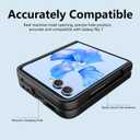 2 x for Samsung Galaxy Z Flip 7 Case, Thin Slim Silicone Bumper Cases for Z Flip7, Anti-Scratches Shockproof Protective Zflip7 Phone Cover, Rugged Covers Wireless Charging for ZFlip 7