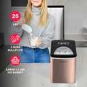Frigidaire EFIC117-SSCOPPER-COM Stainless Steel Ice Maker, 26lb per Day, Copper Stainless