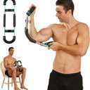 Twister Arm Exerciser Chest Workout,Portable Power Twister Bar,Muscular Strength Enhancer,Thigh Master Trainer Men,At Home Fitness Equipment