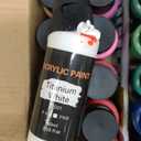 TMOL Acrylic Paint Set, 24 Colors (2 oz/Bottle) with 12 Art Brushes, Art Supplies for Painting Canvas, Wood, Ceramic & Fabric, Rich Pigments Lasting Quality for Beginners, Students & Professional Artist