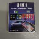 3 in 1 Wireless Carplay Adapter, Car Screen Mirroring Converter, 2026 Upgrade Mirror iOS Phone for iPhone/Airplay/Apple/Android, Bluetooth Auto Link, Wired to Wireless, Plug & Play (for iPhone)