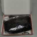 REECHO Curly Hair Extensions, 4PCS 16 inch Clip in Hair Extensions Lace Weft Short Curly Clip Ins Invisible Natural Hairpieces for Women, Dark Brown