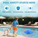 Pool Alarm for Inground & Above Ground Pools, Floating Pool Safety Alarm with Loud Alert, Adjustable Sensitivity, Easy Setup Protection for Kids and Pets, Pool Security System, Blue