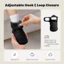 Baby Fleece Booties Newborn Unisex Booties Non-Slip Newborn Infant First Walkers Warm Shoes House Slippers for Baby Boys & Baby Girls Toddlers (0-3 Months Infant, Black)