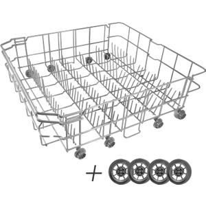 DD82-01384A Dishwasher Dishrack Lower rack Parts Assembly (22.5'' D x 20.5'' W inch) - Fit For Samsung Dishwasher OEM Parts DD81-02295A