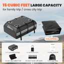 Asinking Car Rooftop Cargo Carrier Bag - 100% Waterproof Heavy Duty Car Roof Luggage Carrier 15 Cubic Feet, Fits All Vehicles with/Without Roof Rack - Easy Install & Triply Reinforced for Secure Use