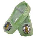 Child Tinker Bell Ballet Slippers, Green, Standard