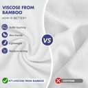 BAMBOO COOL Men's Undershirts for Men Pack,Moisture-Wicking Tees,Stretch Crew Neck Soft T-Shirts (White, M)