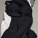 BMJL Women's One Piece Swimsuit Slimming Tummy Control Bathing Suit Deep V Neck Color Block Lace Up Back Swimwear (Size XL, Black)