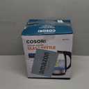 Cosori Electric Kettle, No Plastic Filter & Spout, 1.8Qt Tea Kettle & Hot Water Boiler For Coffee & Tea, Water Heater & Teapot, Automatic Shut Off, Borosilicate glass, Black, 1500W